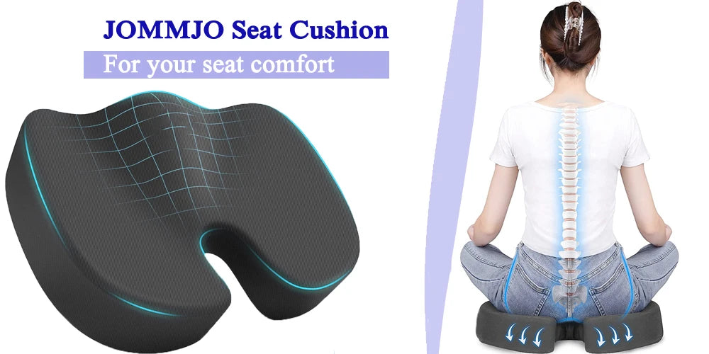 Seat Cushions for Office Chairs,Memory Foam Coccyx Cushion Pads for Tailbone Pain,Sciatica Relief Pillow,Correct Sitting Posture