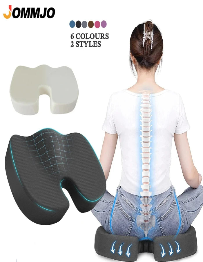 Seat Cushions for Office Chairs,Memory Foam Coccyx Cushion Pads for Tailbone Pain,Sciatica Relief Pillow,Correct Sitting Posture