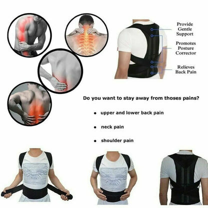 Back Posture Corrector brace Shoulder Support Belt Upper and Lower Back Pain Relief Improve Spine Clavicle Brace Posture Vest