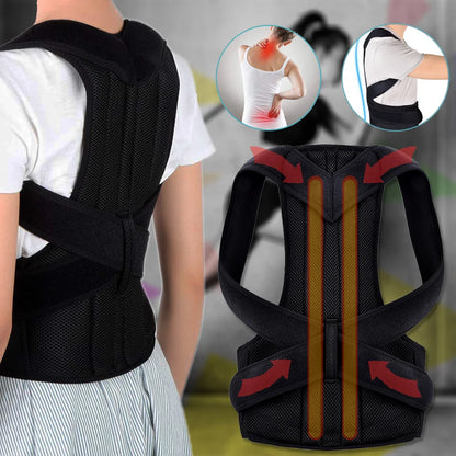 Back Posture Corrector brace Shoulder Support Belt Upper and Lower Back Pain Relief Improve Spine Clavicle Brace Posture Vest