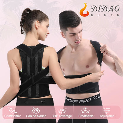 Back Posture Corrector brace Shoulder Support Belt Upper and Lower Back Pain Relief Improve Spine Clavicle Brace Posture Vest